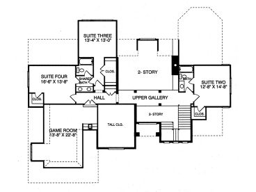 2nd Floor Plan, 029H-0092