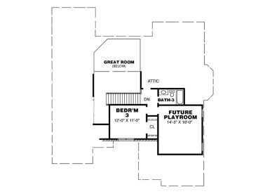 2nd Floor Plan, 011H-0014