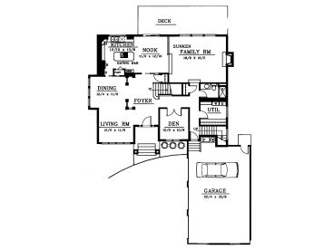 1st Floor Plan, 026H-0030