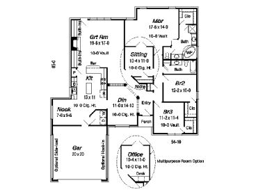 Floor Plan, 061H-0061