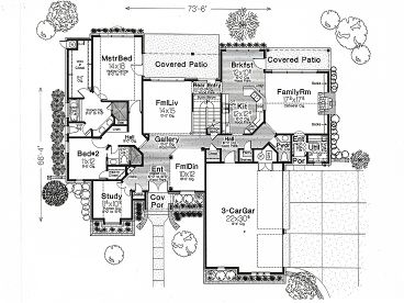 1st Floor Plan, 002H-0072