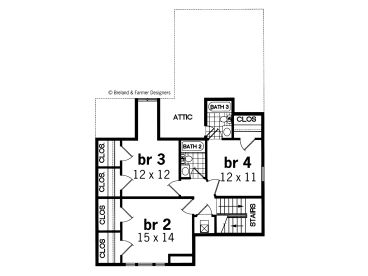 2nd Floor Plan, 021H-0106