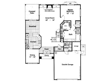 1st Floor Plan, 043H-0109