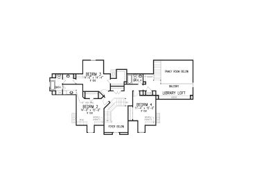 2nd Floor Plan, 054H-0017
