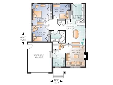 1st Floor Plan, 027H-0257