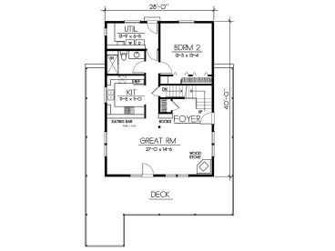 1st Floor Plan, 026H-0113