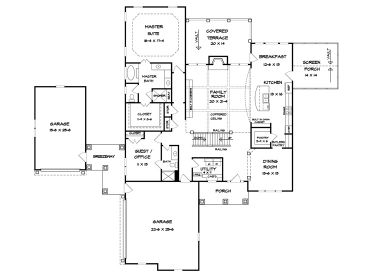 1st Floor Plan, 019H-0156