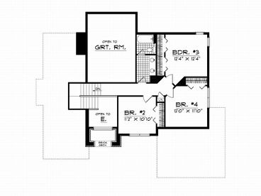 2nd Floor Plan, 020H-0050