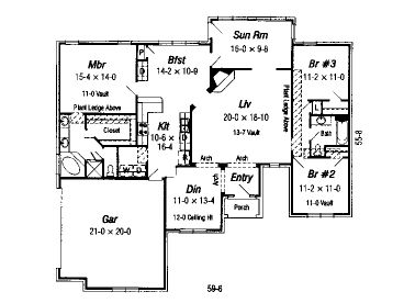 Floor Plan, 061H-0059