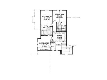2nd Floor Plan, 023H-0173