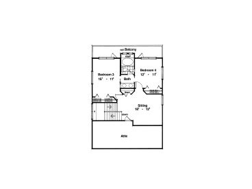 2nd Floor Plan, 043H-0168