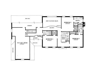 2nd Floor Plan, 063H-0162