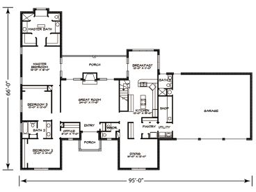 1st Floor Plan, 008H-0048