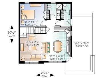 1st Floor Plan, 027H-0142