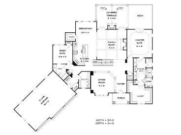 1st Floor Plan, 019H-0152