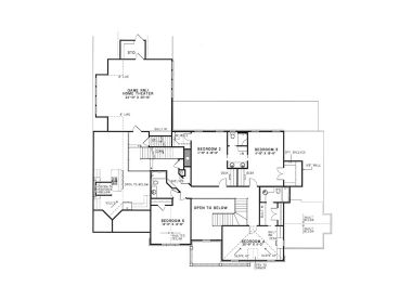 2nd Floor Plan, 025H-0016