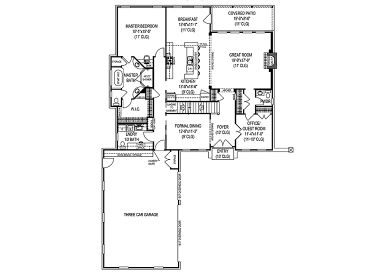 1st Floor Plan, 044H-0034