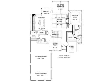 1st Floor Plan, 019H-0177