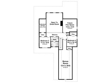 2nd Floor Plan, 001H-0196