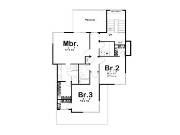 2nd Floor Plan, 050H-0137