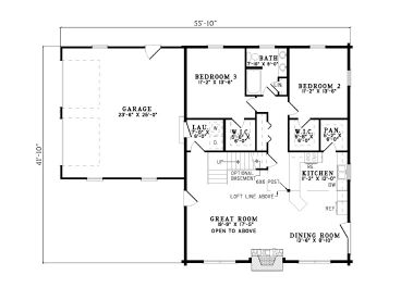 1st Floor Plan, 025L-0030