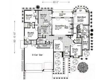 1st Floor Plan, 002H-0001
