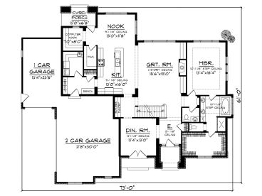 1st Floor Plan, 020H-0354
