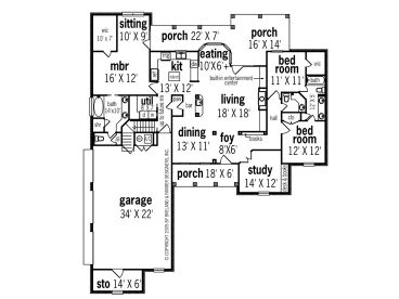 1st Floor Plan, 021H-0115