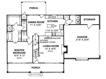 1st Floor Plan, 059H-0010