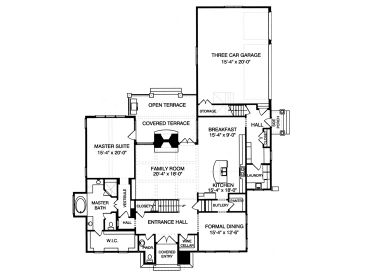 1st Floor Plan, 029H-0044