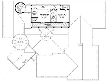 2nd Floor Plan, 064H-0003