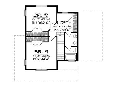 2nd Floor Plan, 020H-0204