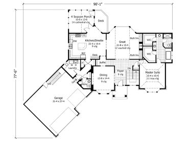 Floor Plan, 023H-0061