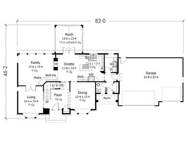 1st Floor Plan, 023H-0032