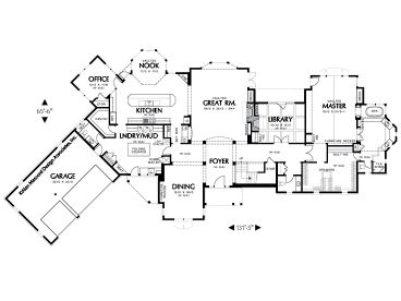 1st Floor Plan, 034H-0153