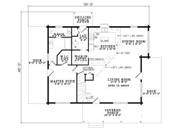 1st Floor Plan, 025L-0024