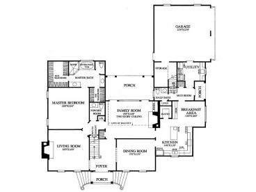 1st Floor Plan, 063H-0032