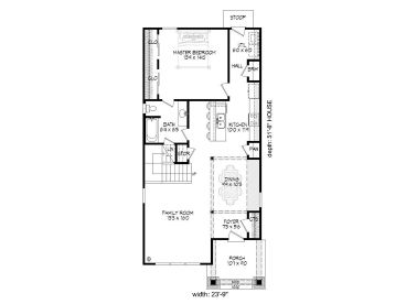 1st Floor Plan, 062H-0025