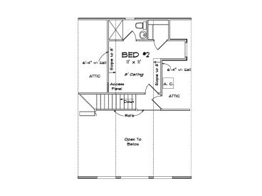 2nd Floor Plan, 059H-0254