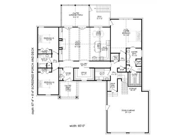 1st Floor Plan, 062H-0042
