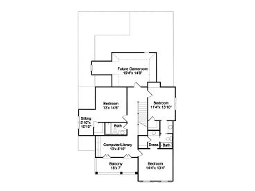 2nd Floor Plan, 017H-0016