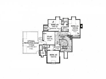 2nd Floor Plan, 002H-0071