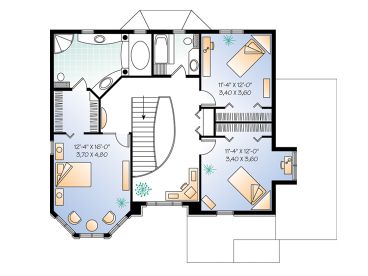 2nd Floor Plan, 027H-0041