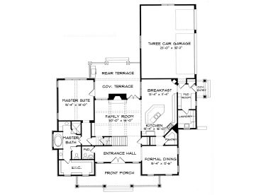 1st Floor Plan, 029H-0028