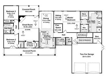 1st Floor Plan, 001H-0089