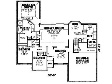 1st Floor Plan, 011H-0003