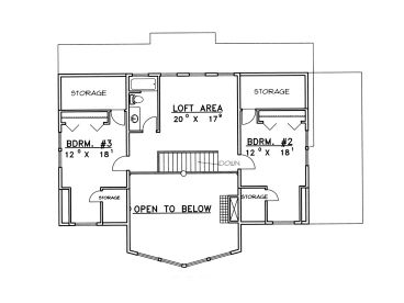 2nd Floor Plan, 012H-0058