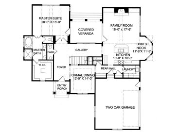 1st Floor Plan, 029H-0108