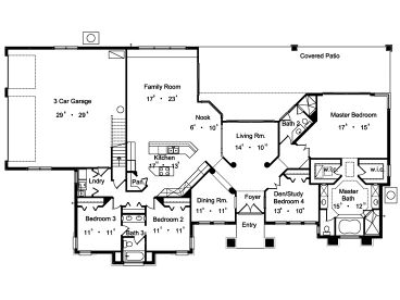 1st Floor Plan, 043H-0176