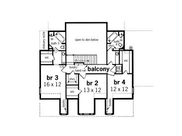 2nd Floor Plan, 021H-0172